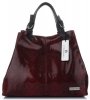 Kožené kabelka shopper bag Vittoria Gotti bordová V898GPIT